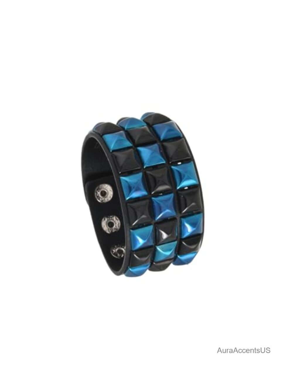 Emo Studded Leather Cuff Bracelet Punk Rock Goth Spike Wristband